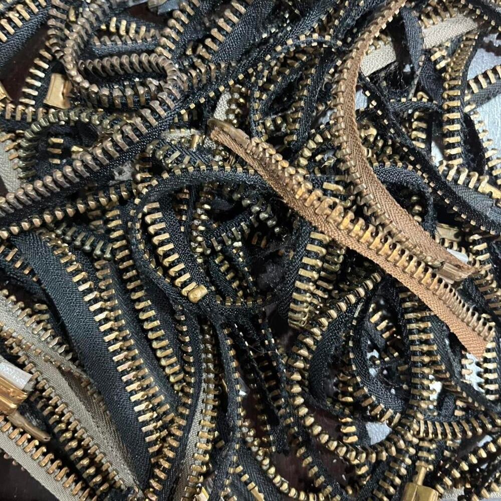Craft DIY Project Carhartt Brass Zipper Teeth Repair Project Lot 23 OEM Bulk